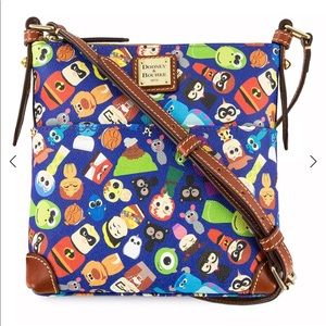 DISNEY PIXAR LETTER CARRIER HANDBAG CROSSBODY COATED COTTON NWT